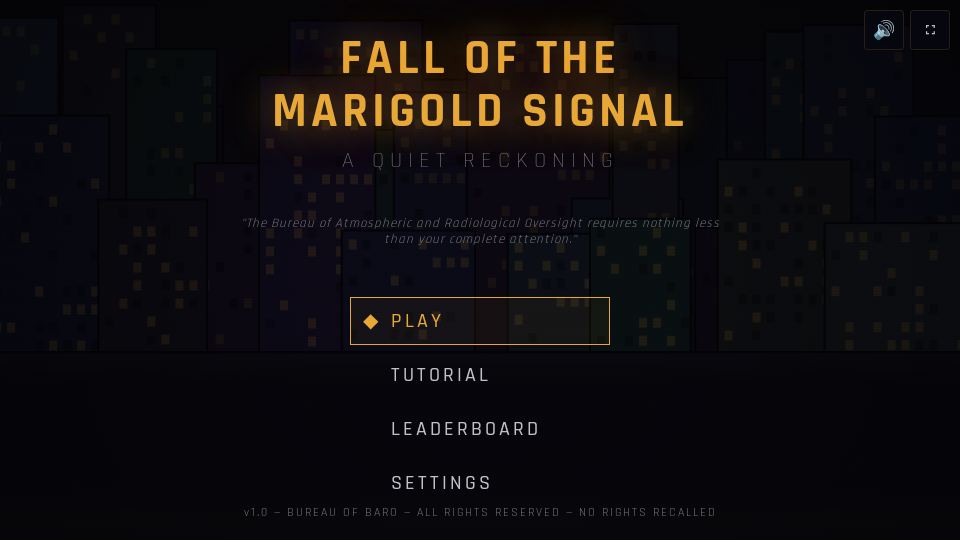 Fall of the Marigold Signal