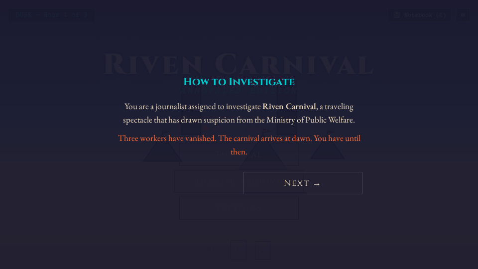 Riven Carnival: Annotated Edition